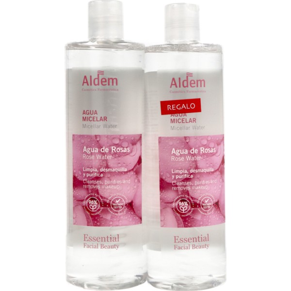 Aldem Agua de Rosas Solución Micelar Desmaquillante Duplo 2x500ml